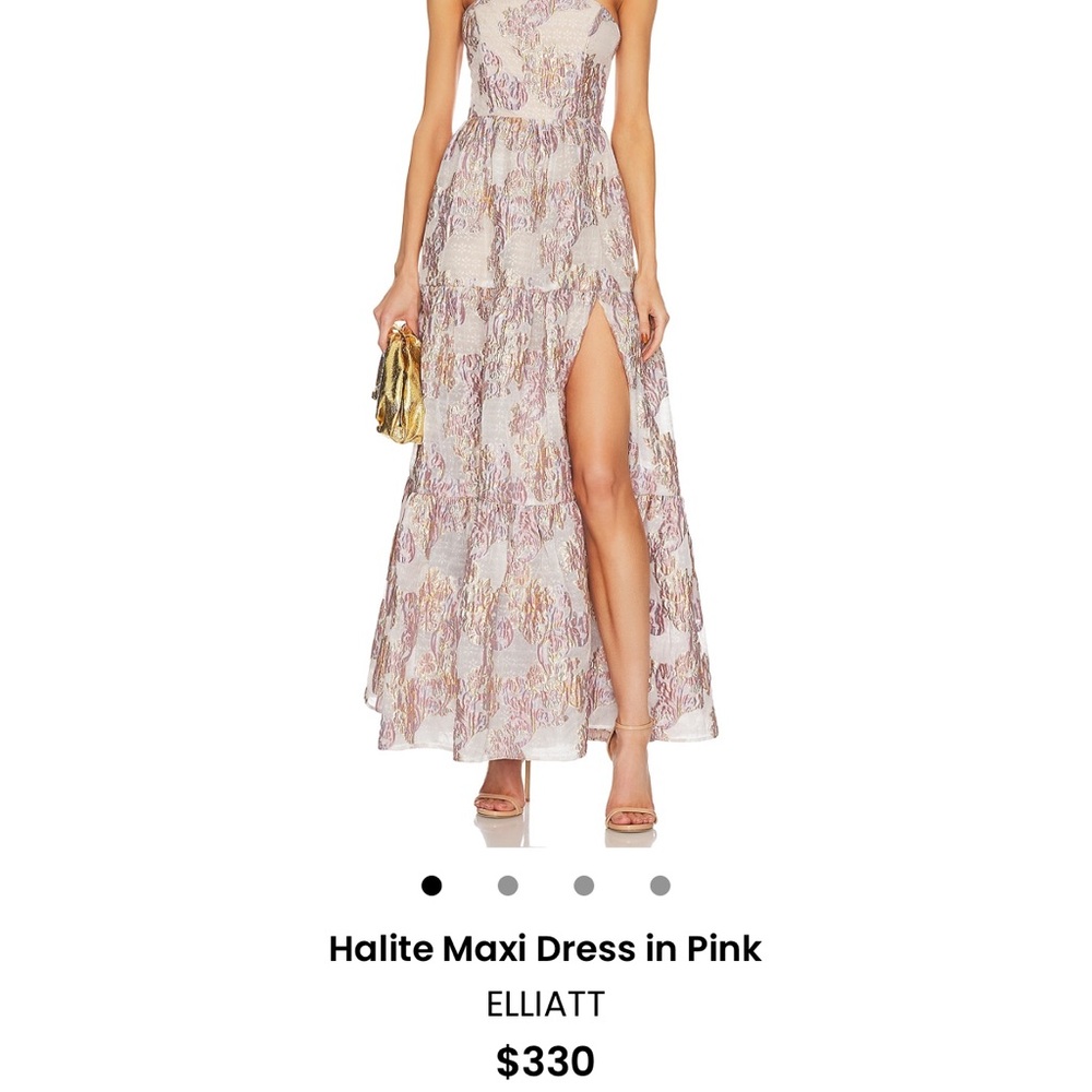 Elliatt Floral Maxi Dress in Pink and Cream